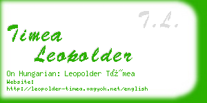 timea leopolder business card